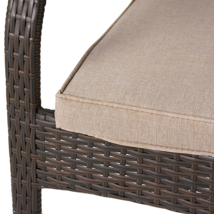 Florianopolis Brown Wicker Stacking Chairs (Set of 4)