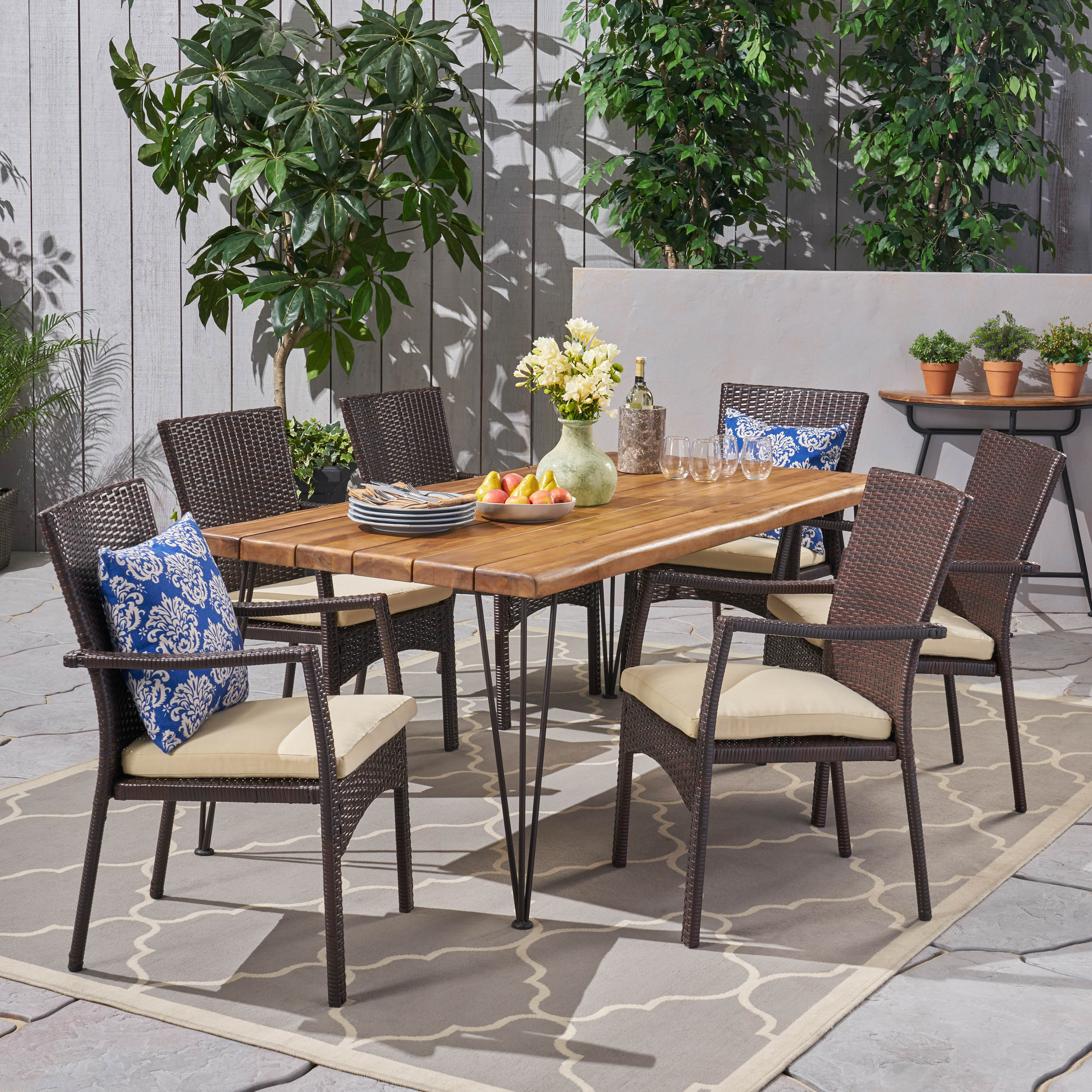 Archie Patio Dining Set – GDFStudio