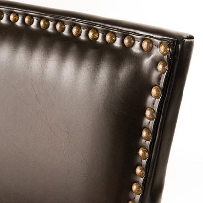 William 31-Inch Bonded Leather Backed Barstool (Set of 2)