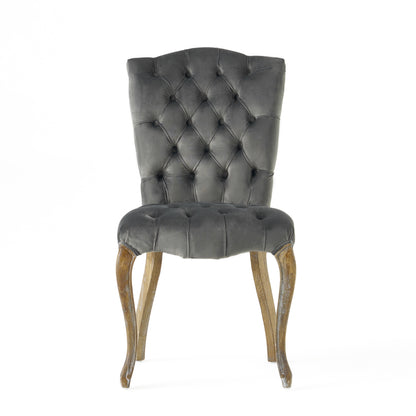 Martino Charcoal Velvet Dining Chair (Set of 2)