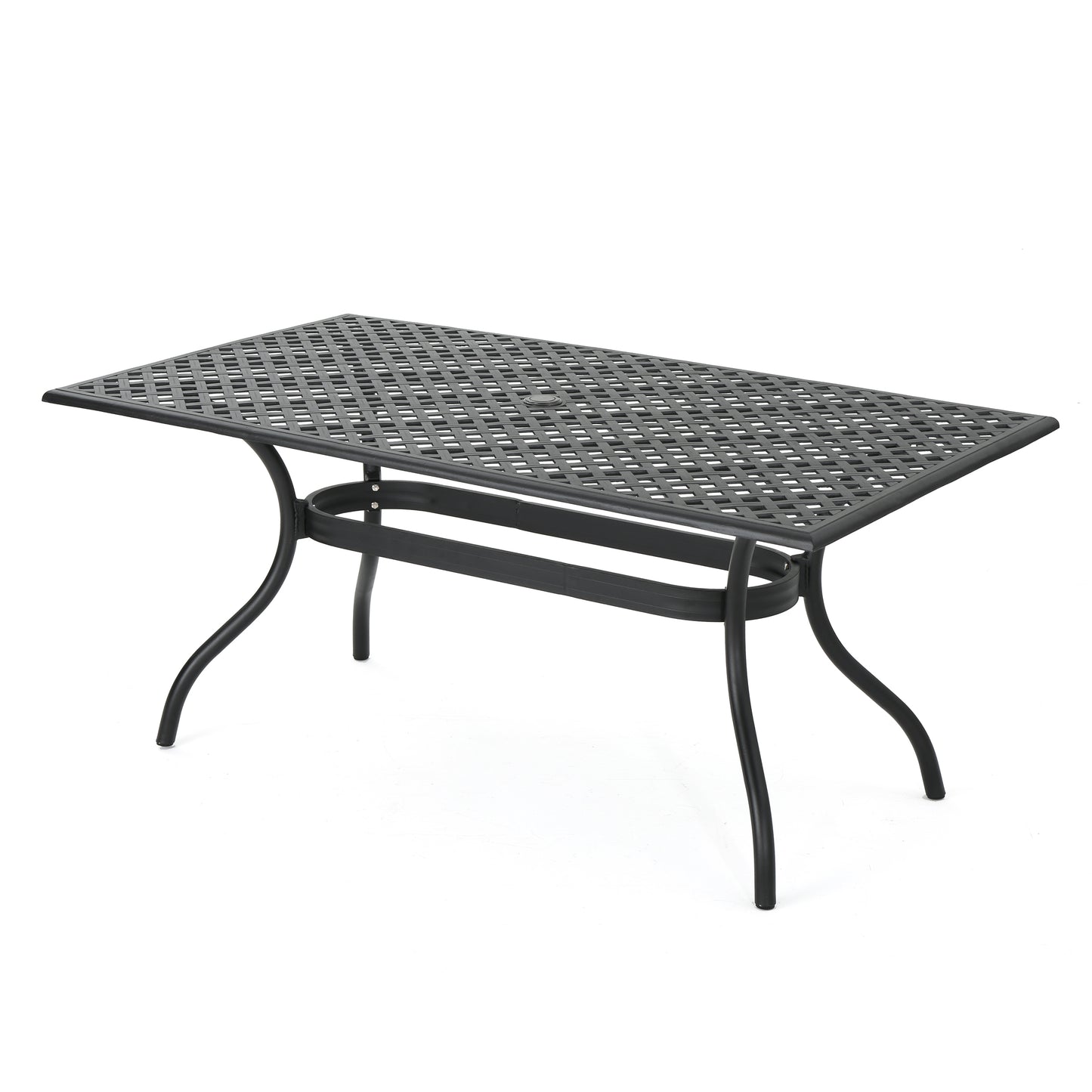 Taylor Black Sand Cast Aluminum Rectangle Table