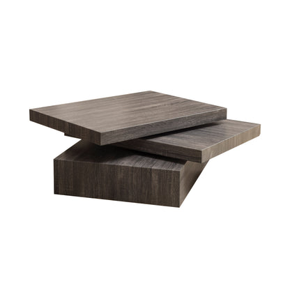 Haring Square Rotating Wood Coffee Table