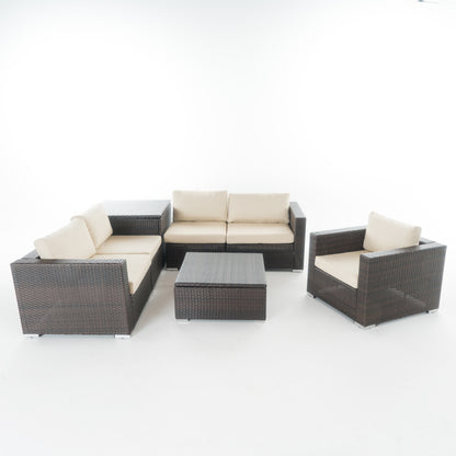 Francisco 7pc Outdoor Sectional Sofa Set w/ Cushions
