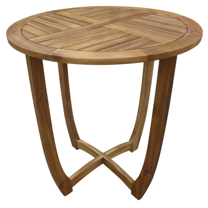 Navarro Outdoor Acacia Wood Bistro Table, Teak