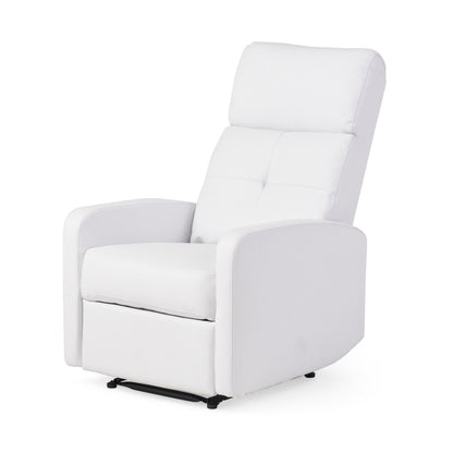 Teyana Contemporary Pillow Top Leather Recliner