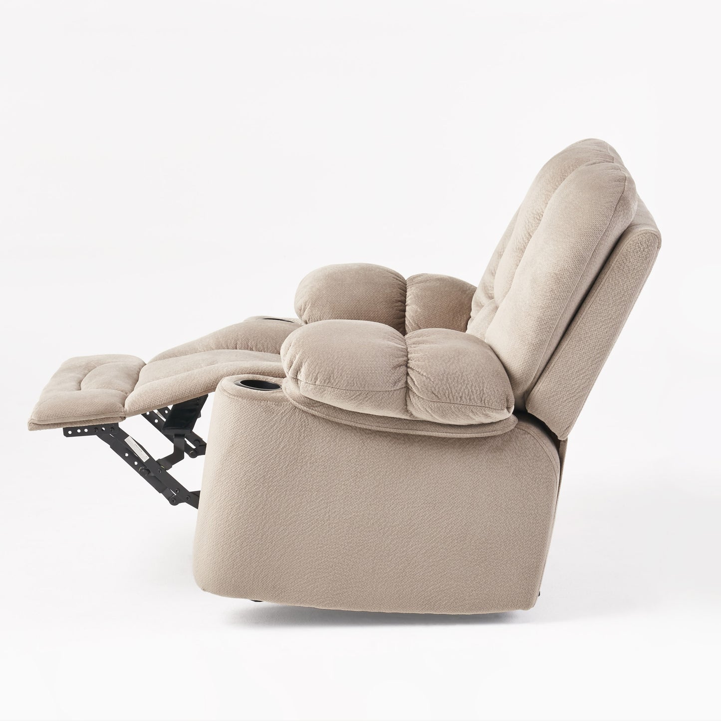Raymond Fabric Glider Recliner Club Chair