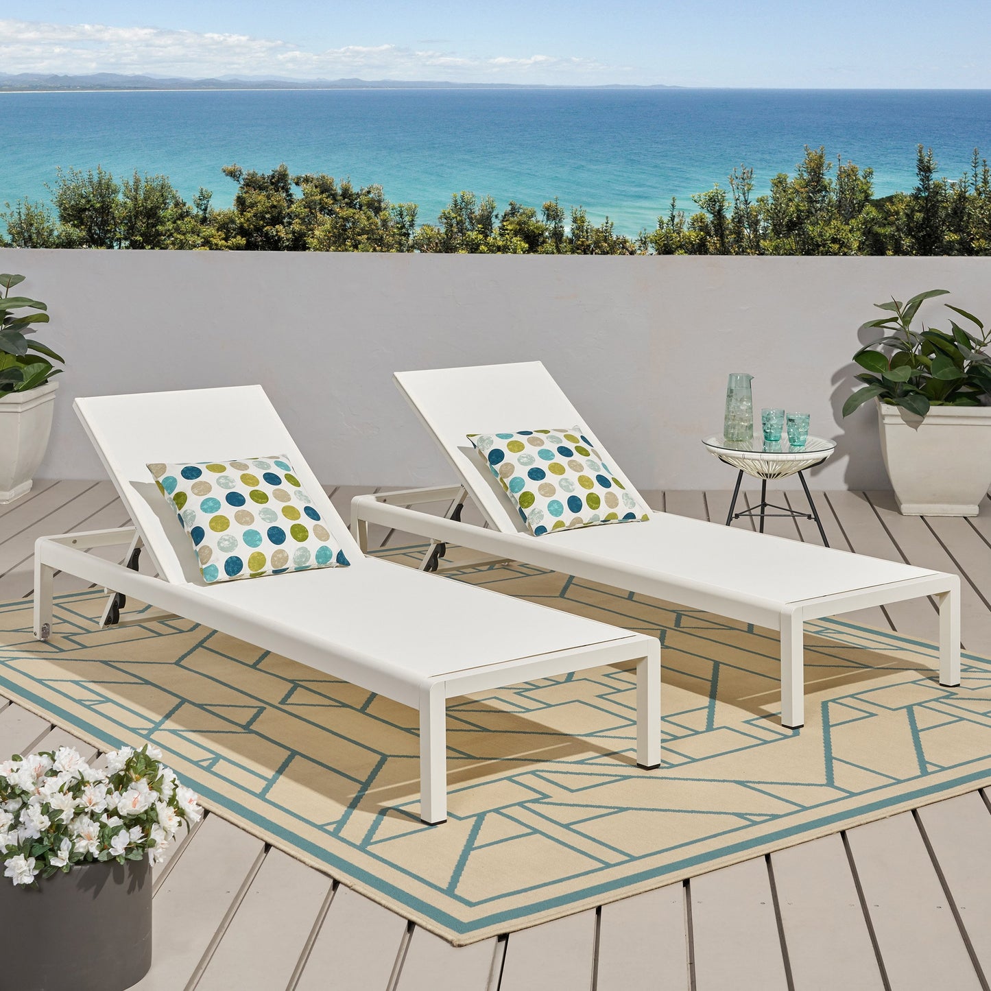 Cherie Outdoor Chaise Lounge