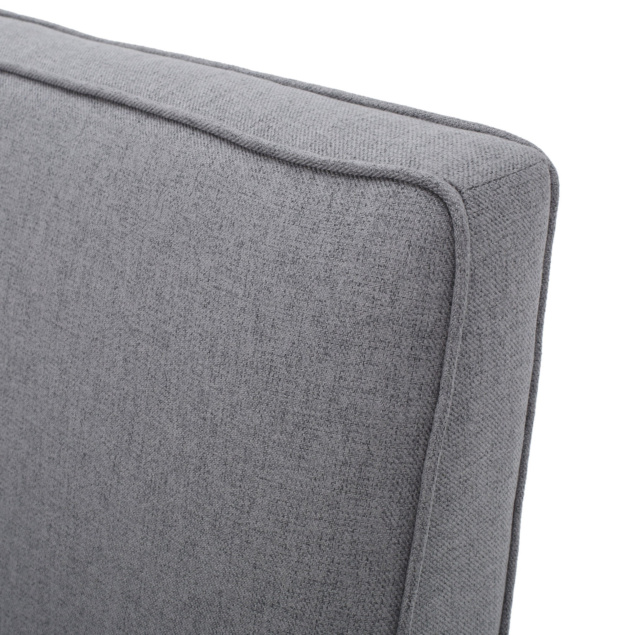 Chandler Grey Fabric Settee – GDFStudio