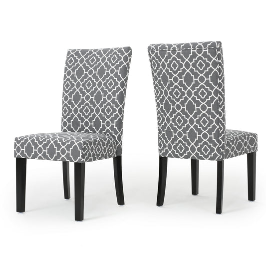 Jericho Quality Crafted Fabric Dining Chair (Set of 2)