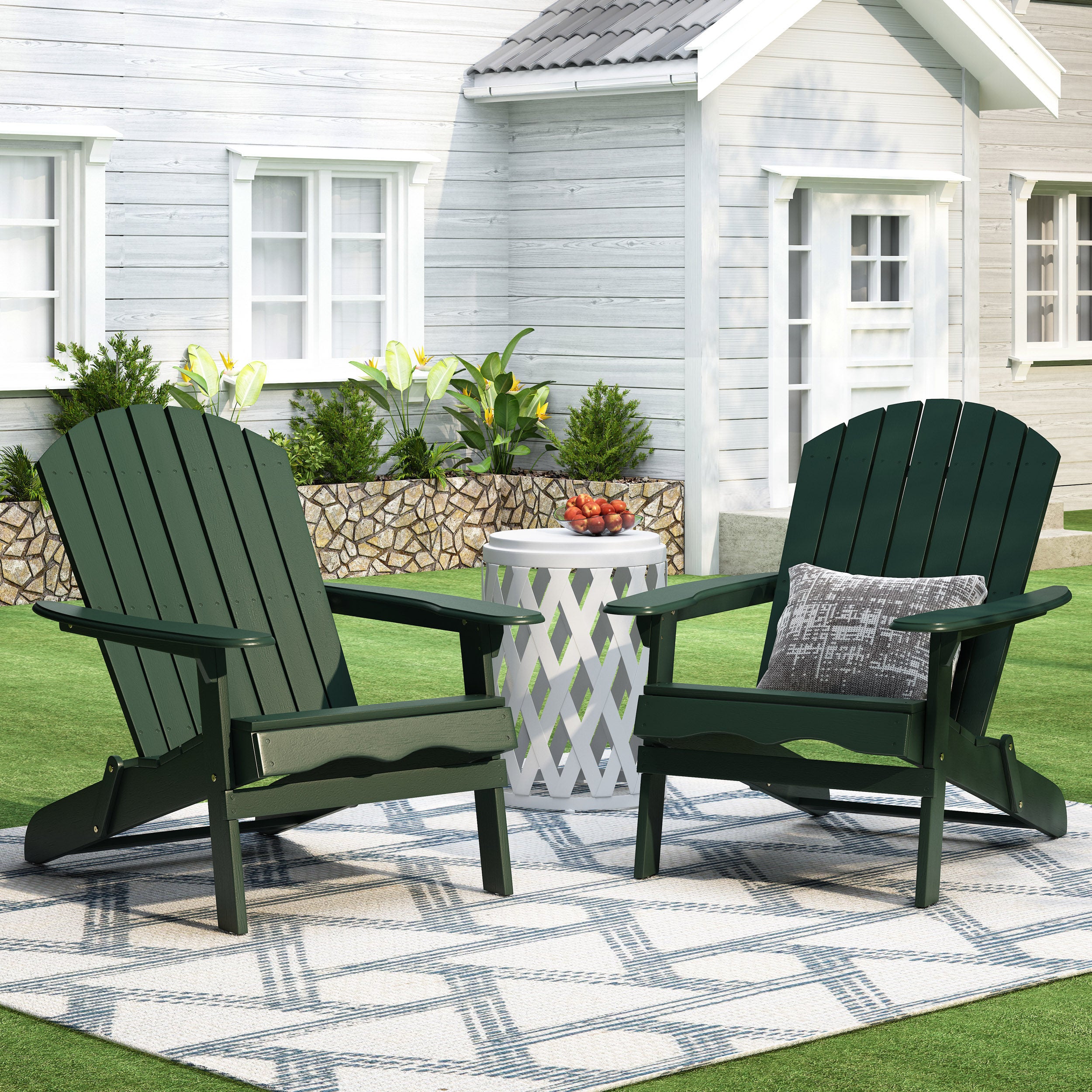 Wood adirondack 2024 chair set