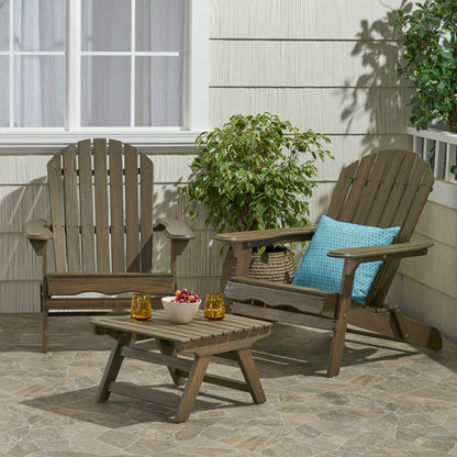 Magnolia Outdoor Acacia Wood 2 Seater Chat Set with Side Table