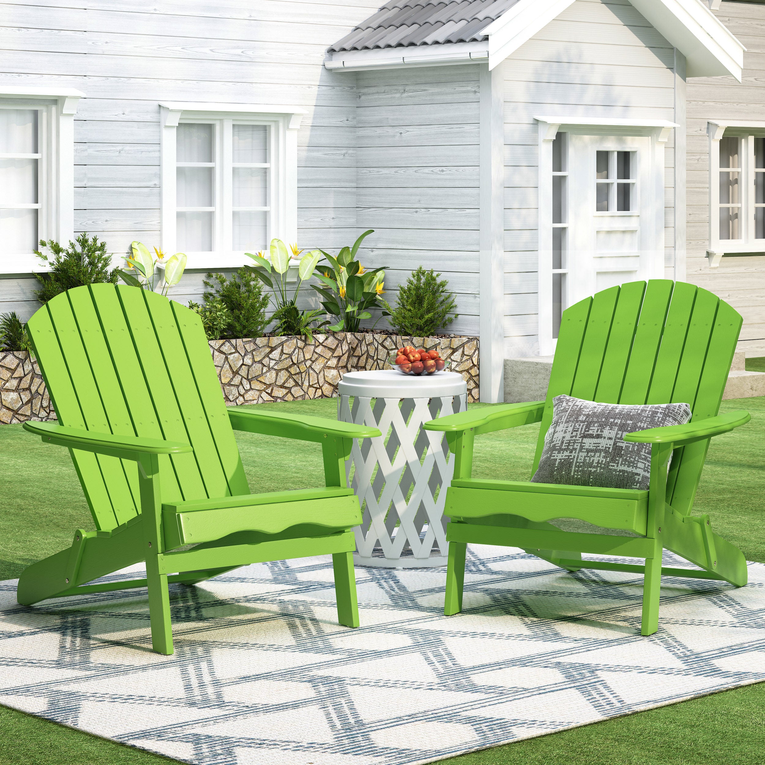 Lime green adirondack online chairs