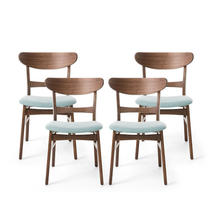Isador Mid-Century Modern Dining Chairs (Set of 4)