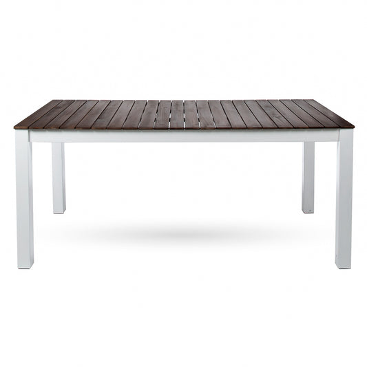 Rodanthe Outdoor Dark Brown Finished Acacia Wood Dining Table