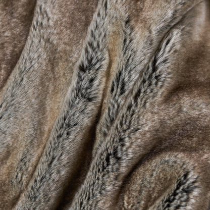 Trepida Faux Fur Pillow and Throw Blanket Combo (Set of 2)