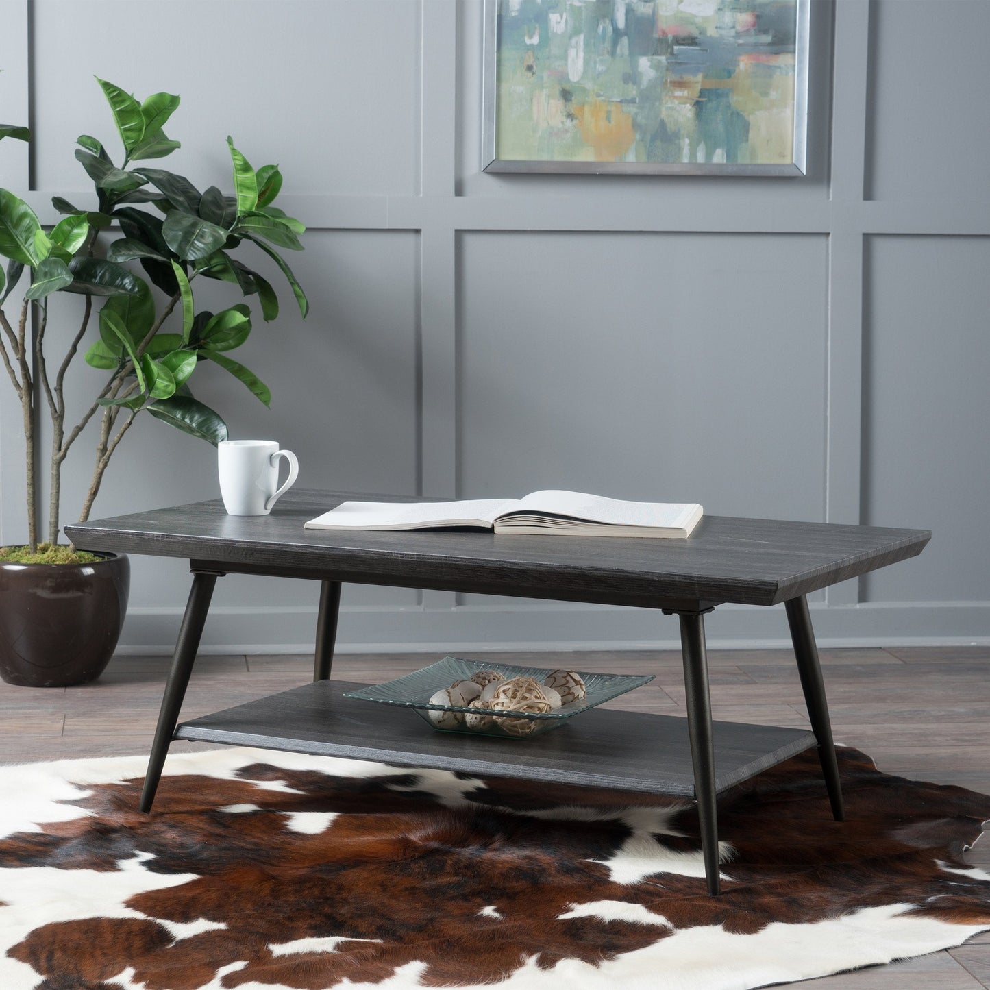 Ditmas Quality Crafted Wood Finish Coffee Table