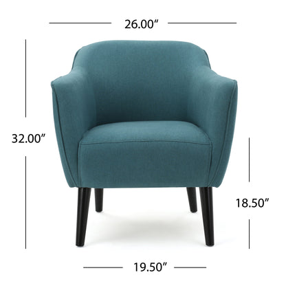 Tresten Fabric Mid Century Modern Accent Chair
