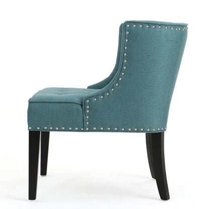 Adelina Contemporary Upholstered Accent Chair with Nailhead Trim