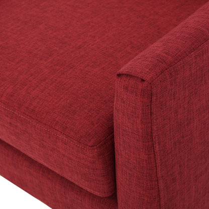 Maeve Red Fabric Accent Chair