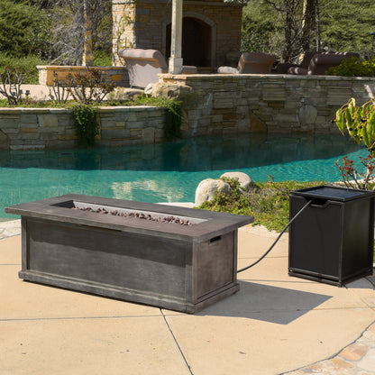 Pablo Outdoor 56-inch Rectangular Propane Fire Table