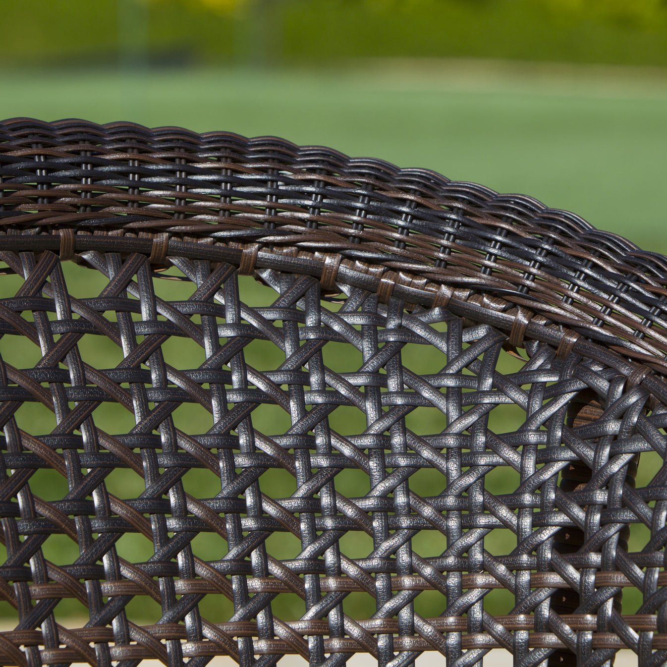 Malibu Brown 2pk Wicker Club Chairs GDFStudio