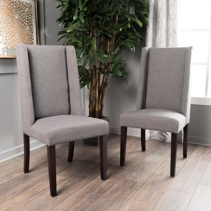 Rory Contemporary Fabric Upholstered Wingback Dining Chairs (Set of 2)