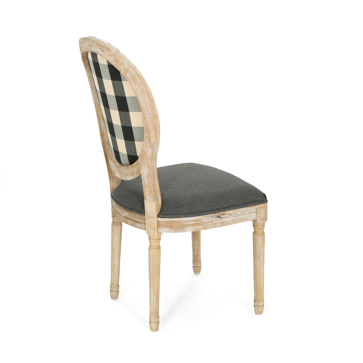 Reed Upholstered French Design Dining Chairs