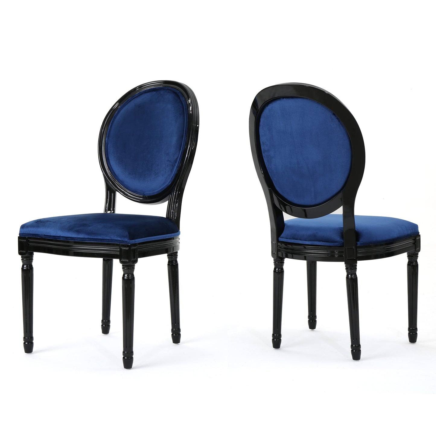 Phinnaeus Contemporary Velvet Dining Chairs (Set of 2)