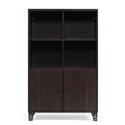 Justina Mid Century Modern Shelf Cabinet