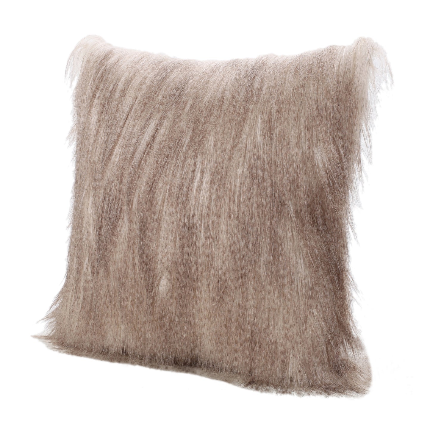 Ellison Modern Glam Faux Fur Throw Pillow