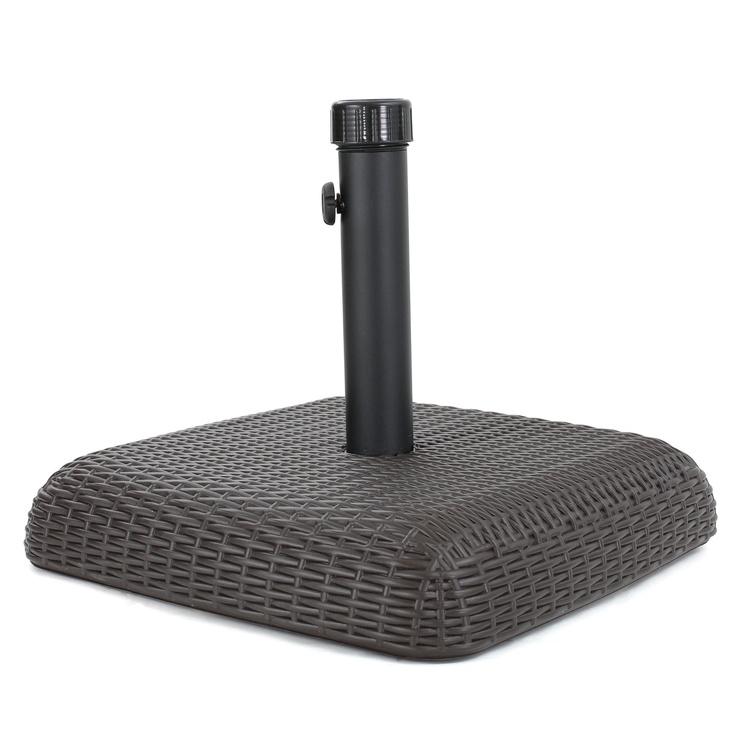 Belmont 66lbs Brown Resin and Iron Square Umbrella Base