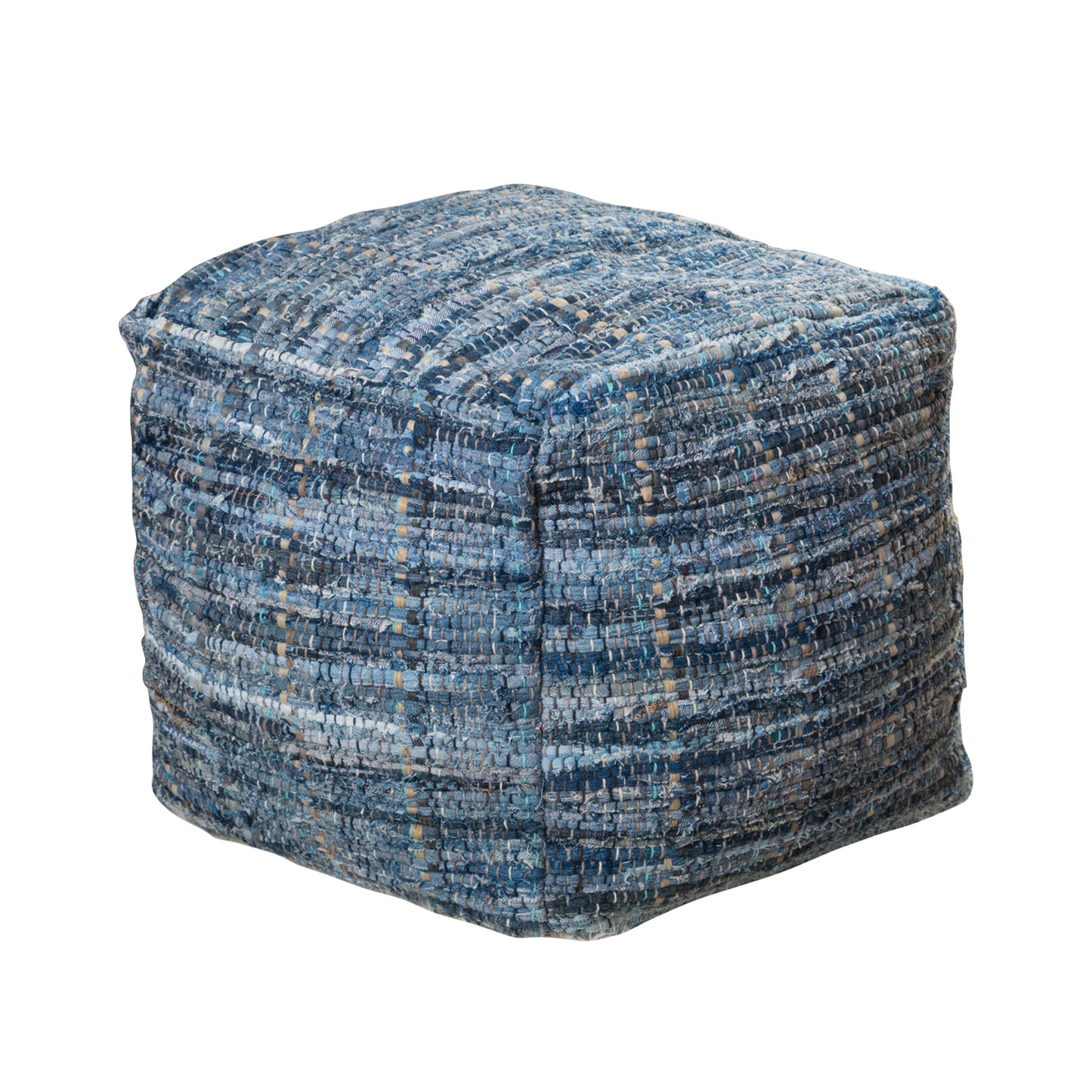 Harlow Handcrafted Boho Fabric Pouf