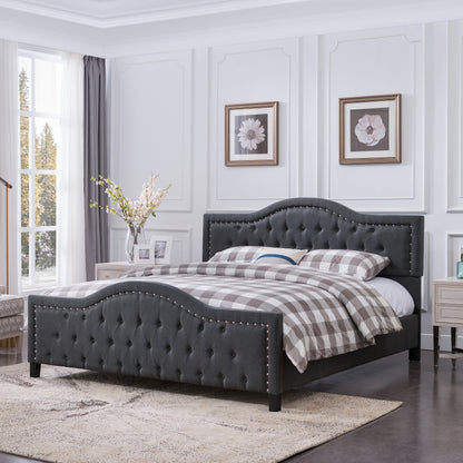 Mason Fully-Upholstered Traditional Bed Frame