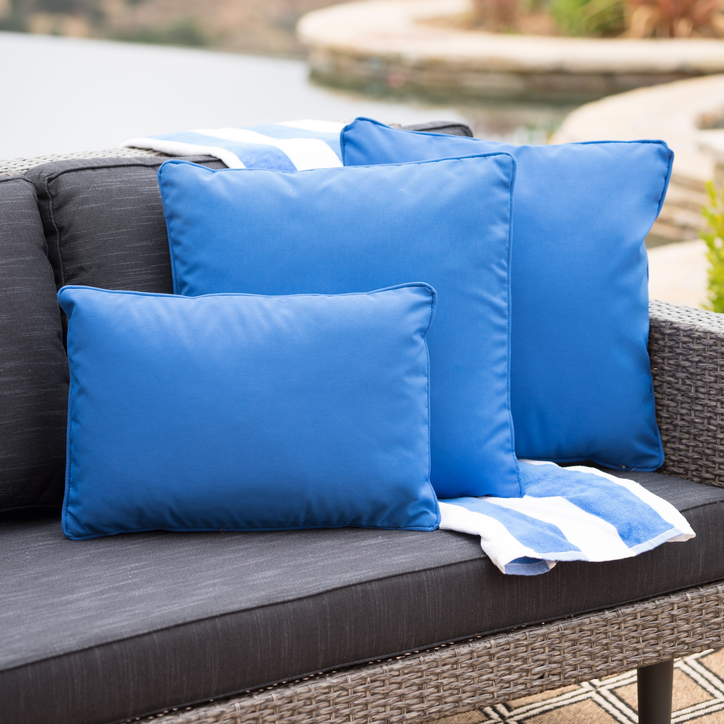 Outdoor Throws Pillows GDFStudio