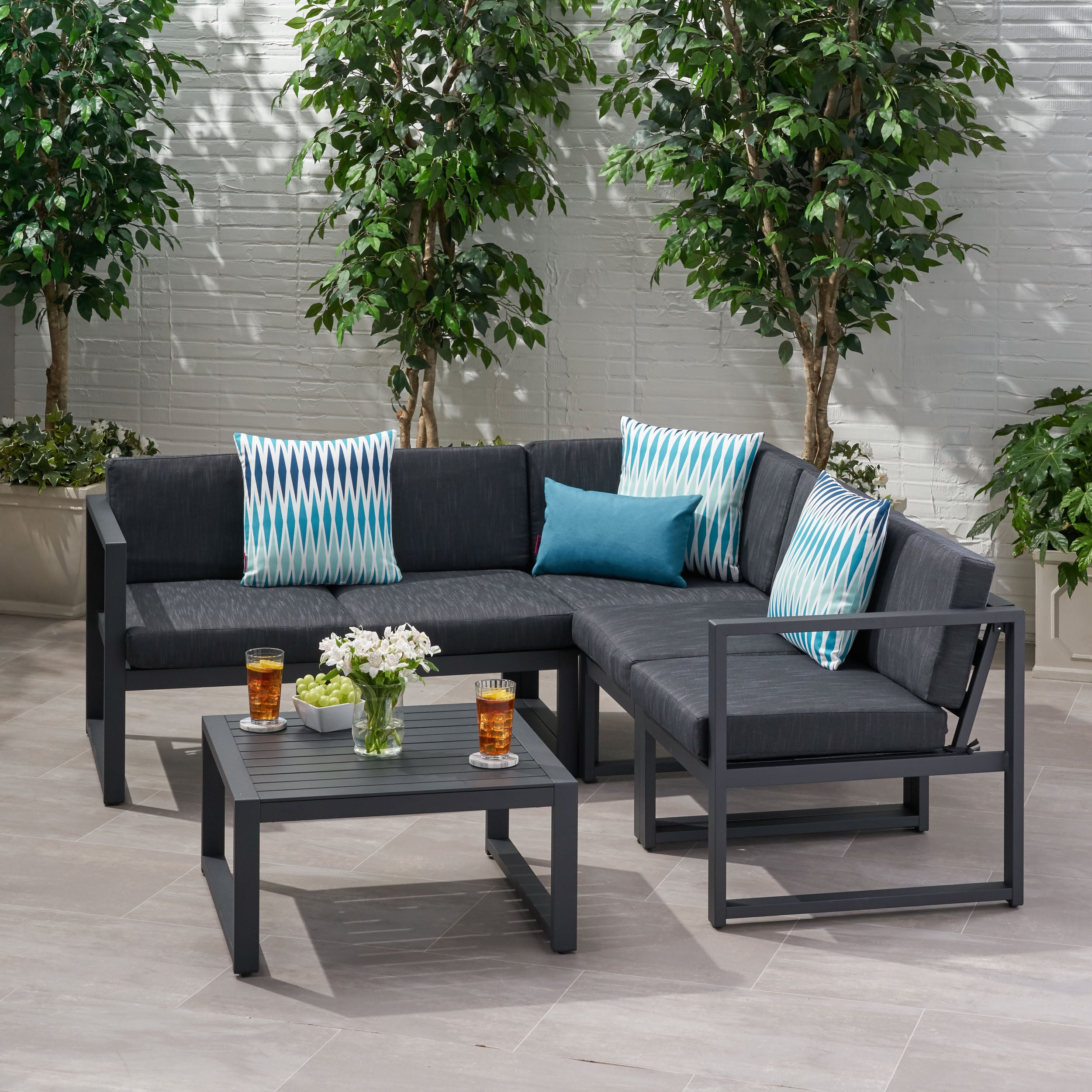 Outdoor round sofa online set