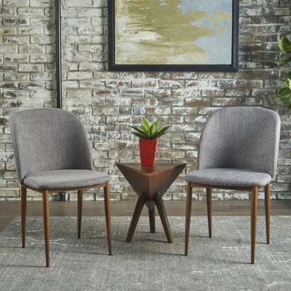 Anastasia Light Gray Fabric Dining Chairs (Set of 2)