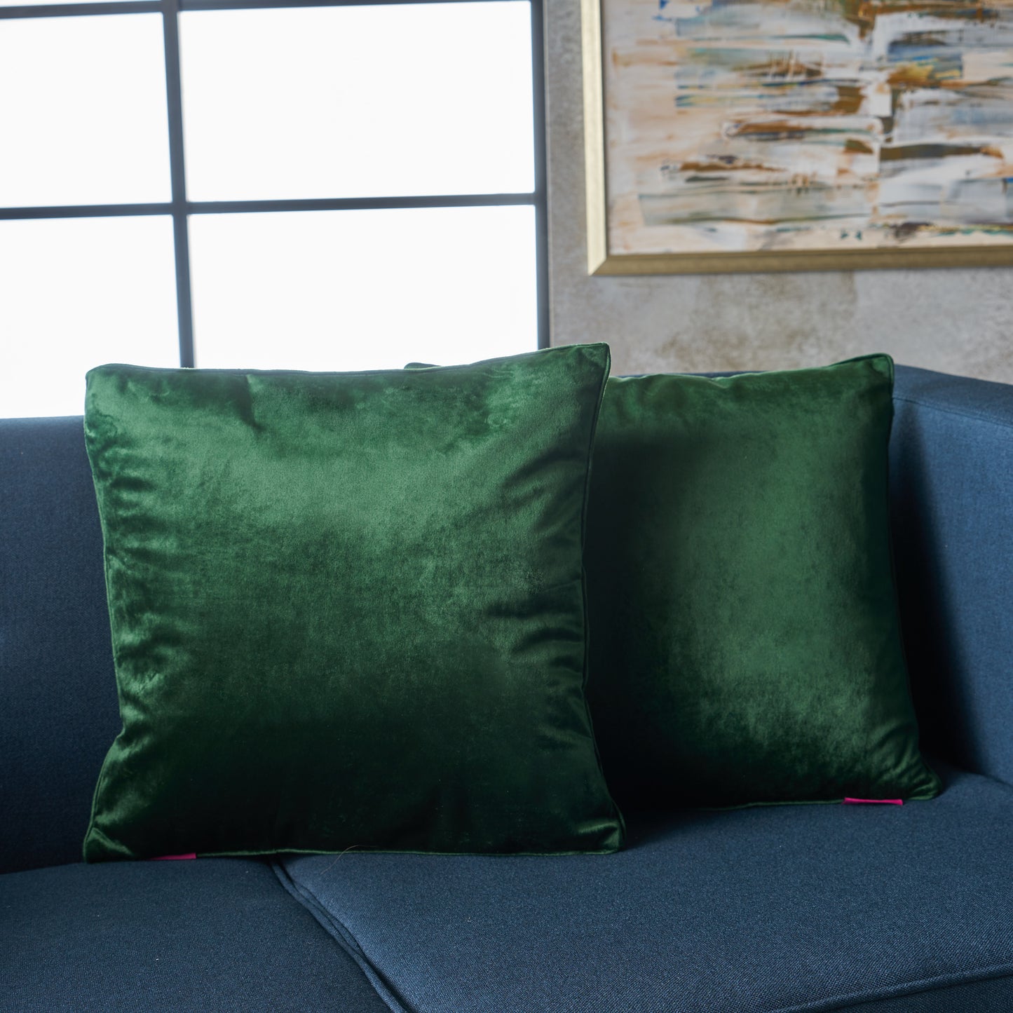 Velvin Modern Fabric Throw Pillows (Set of 2)