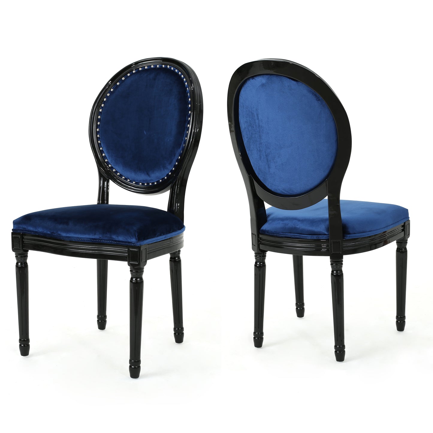 Landon Traditional New Velvet Dining Chairs (Set of 2)