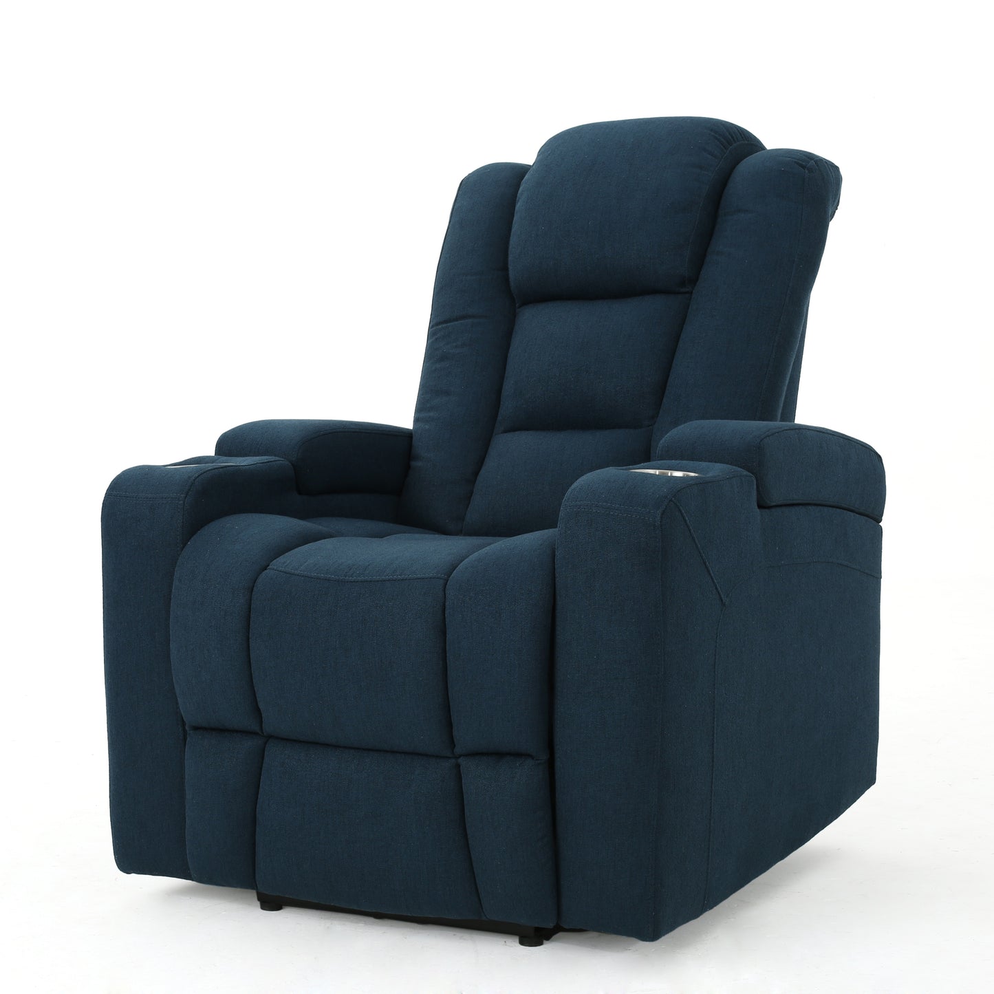 Everette Fabric Power Recliner with Cup Holder, USB Charger, and Storage