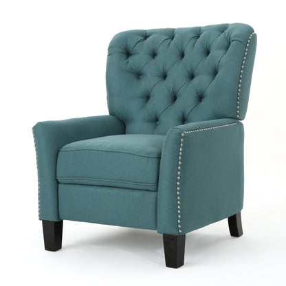 Carlyle Tufted Back Fabric Recliner Armchair