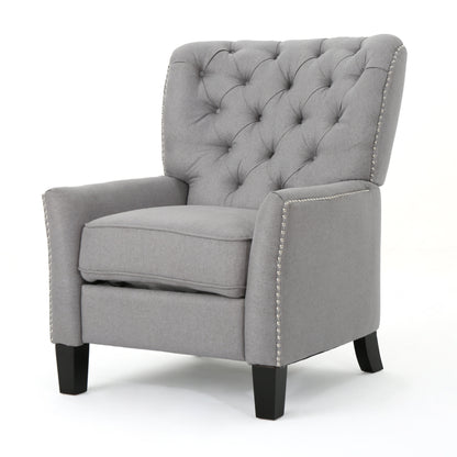 Carlyle Tufted Back Fabric Recliner Armchair