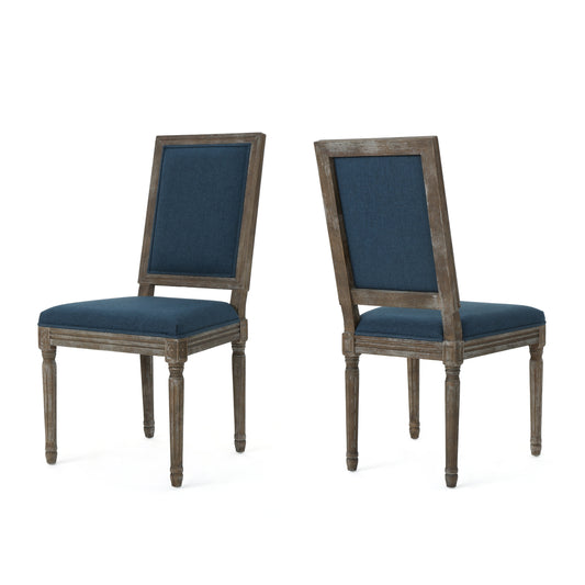 Margaret Traditional Fabric Dining Chairs (Set of 2)