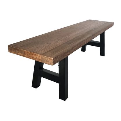 Edward Outdoor Light Weight Concrete Dining Bench