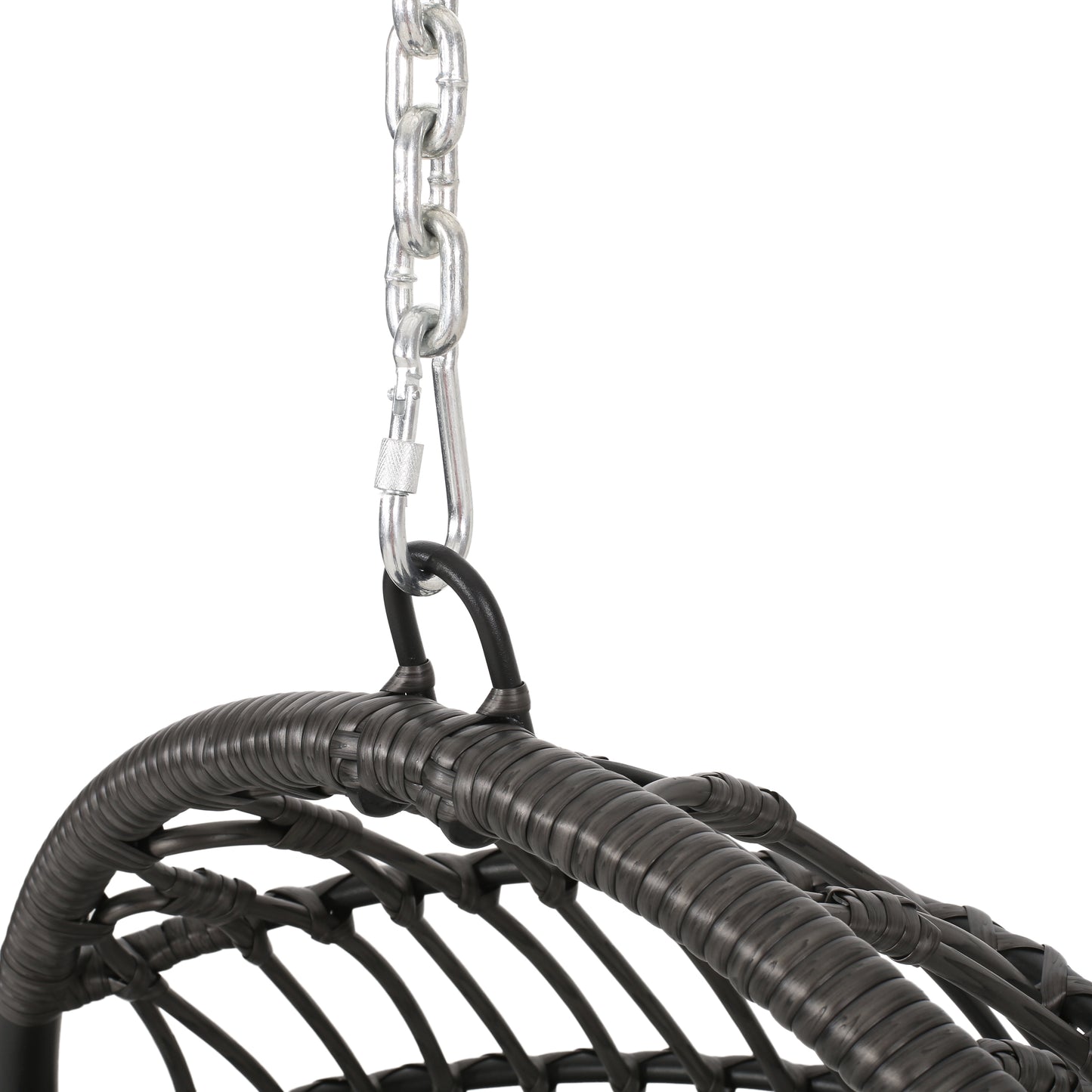 Perry Outdoor Wicker Hanging Nest Chair with Stand
