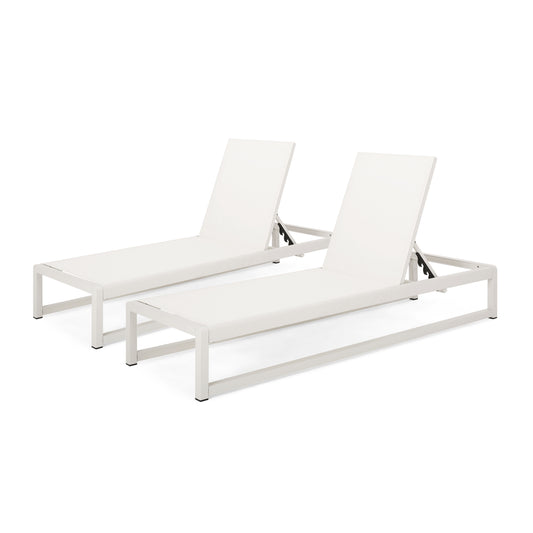 Camdyn Outdoor Mesh Chaise Lounge (Set of 2)