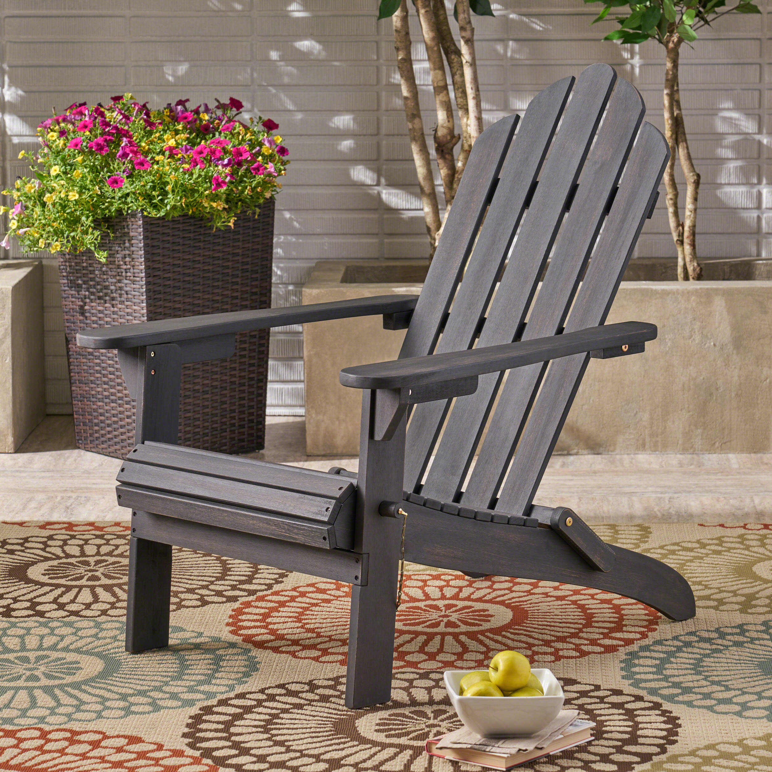 Dark grey adirondack online chairs