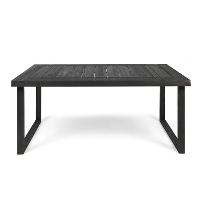Paz Outdoor 69-inch Acacia Wood Dining Table