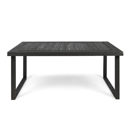 Paz Outdoor 69-inch Acacia Wood Dining Table