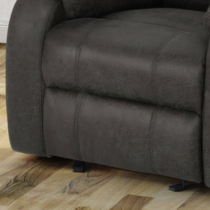 Michelle Classic Microfiber Gliding Recliner, Slate