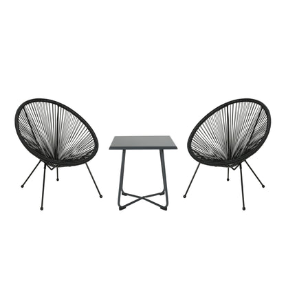 Major Outdoor Woven 3 Piece Chat Set